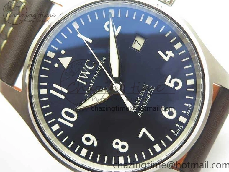 MIROTIME 0326 Mark XVIII Le Petit Prince IW327004 SS MKS 1:1 Best Edition Blue Dial On Leather Strap MIYOTA9015 V ComfortFit 7217